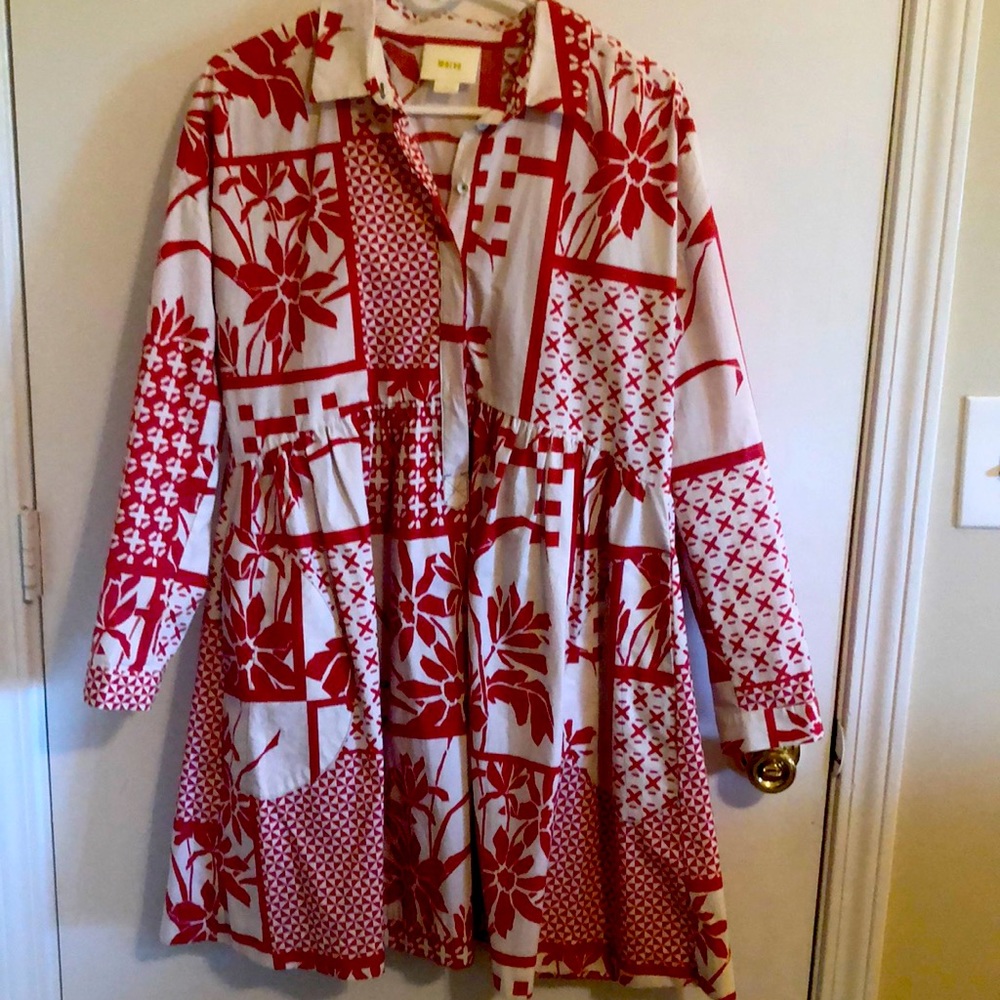 Anthropologie dress with unique pattern!